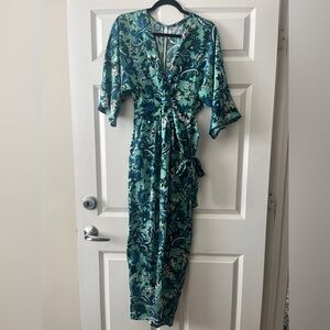Zara Silky Floral Jumpsuit